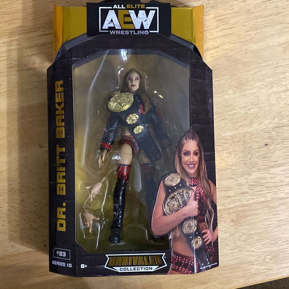 Aew Unrivaled W10 Wardlow Action Figure DR. BRITT BAKER NEW